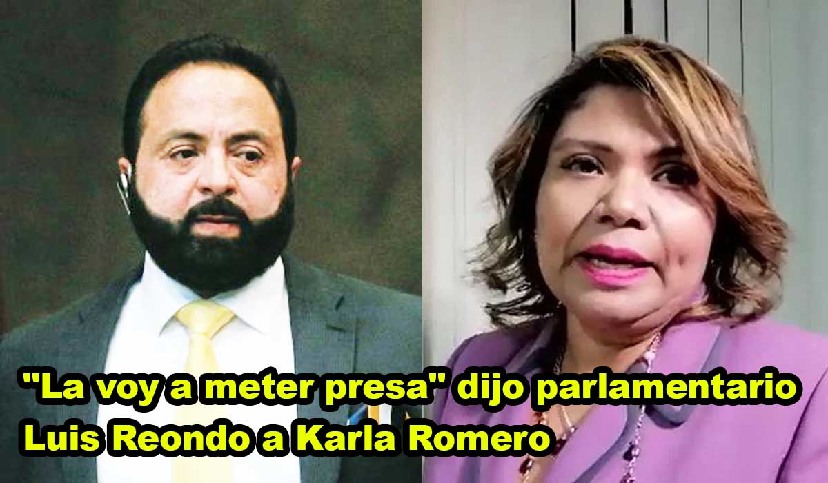 La voy a meter presa dijo parlamentario Luis Redondo a Karla Romero
