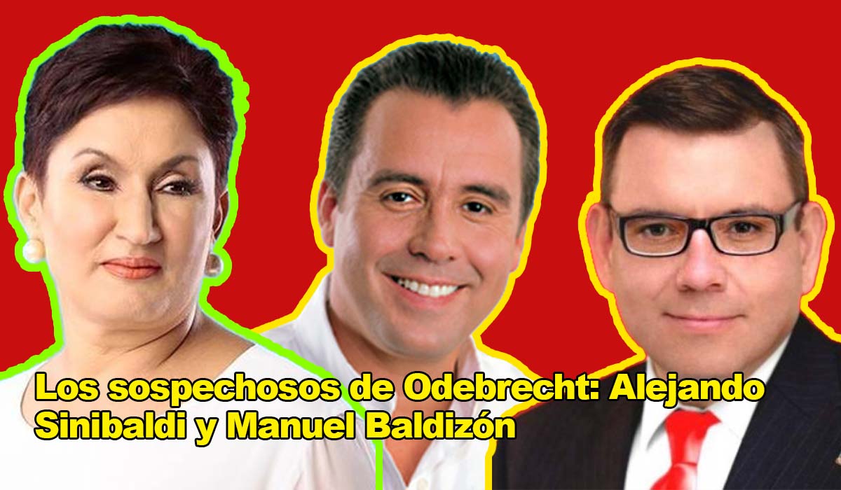 Los sospechosos de Odebrecht Alejando Sinibaldi y Manuel Baldizón
