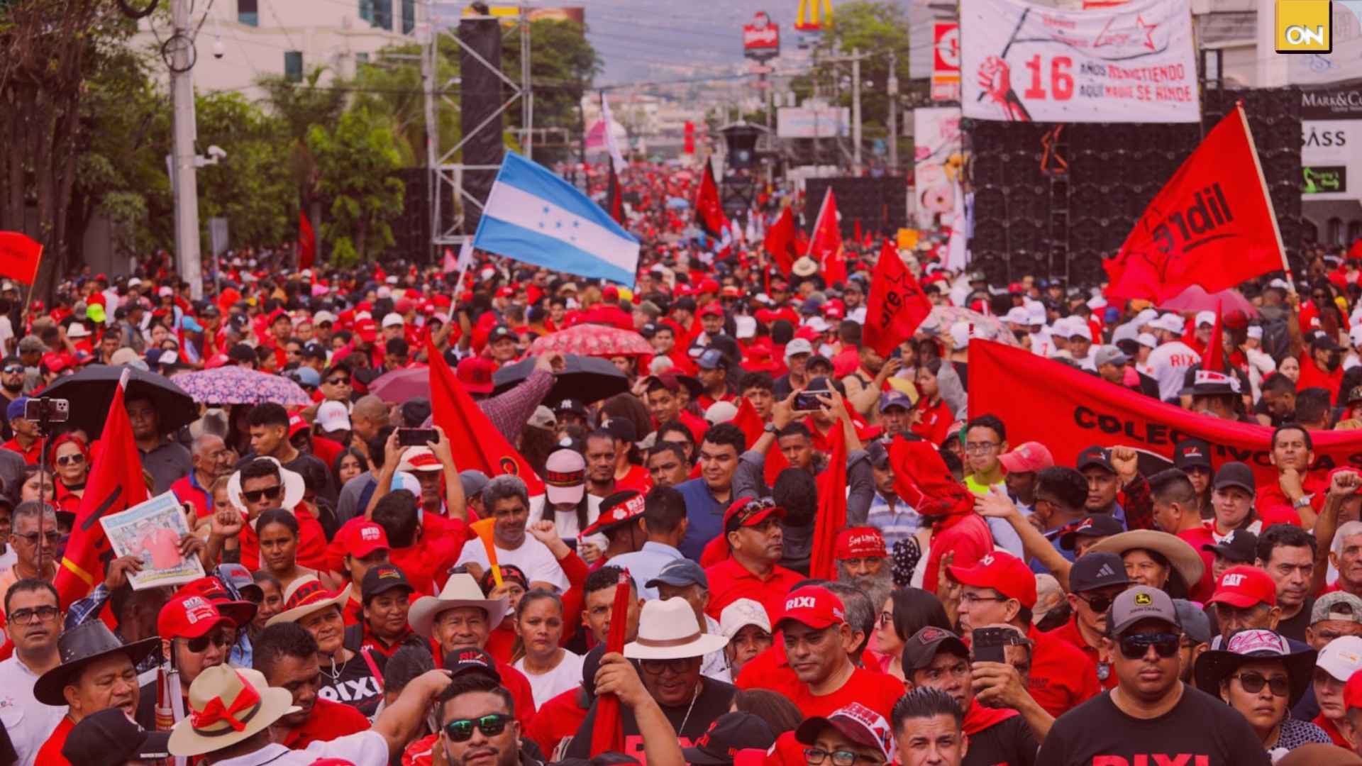 Marcha de LIBRE en San Pedro Sula resalta problemas internos y complica proyección de Rixi Moncada